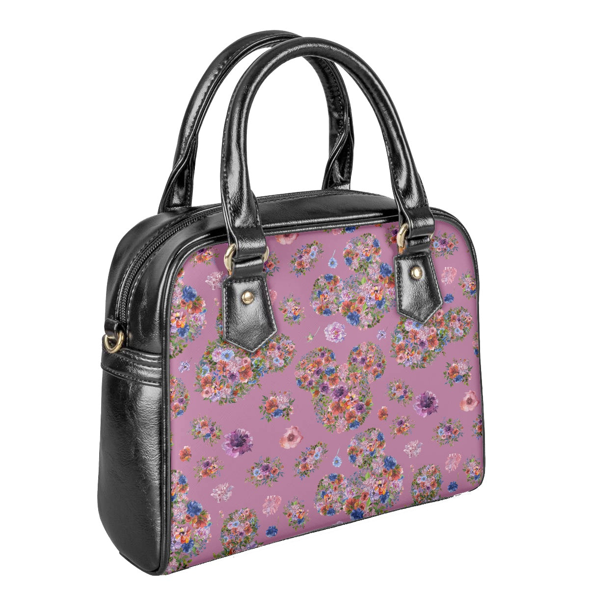 Floral Mouse Bowler Bag