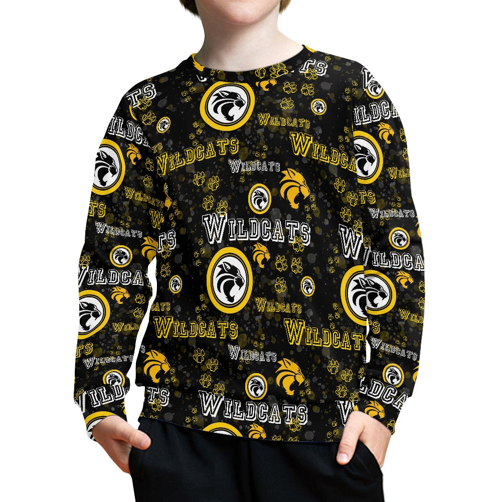 Wildcats All-Over Print Kid's Sweatshirt