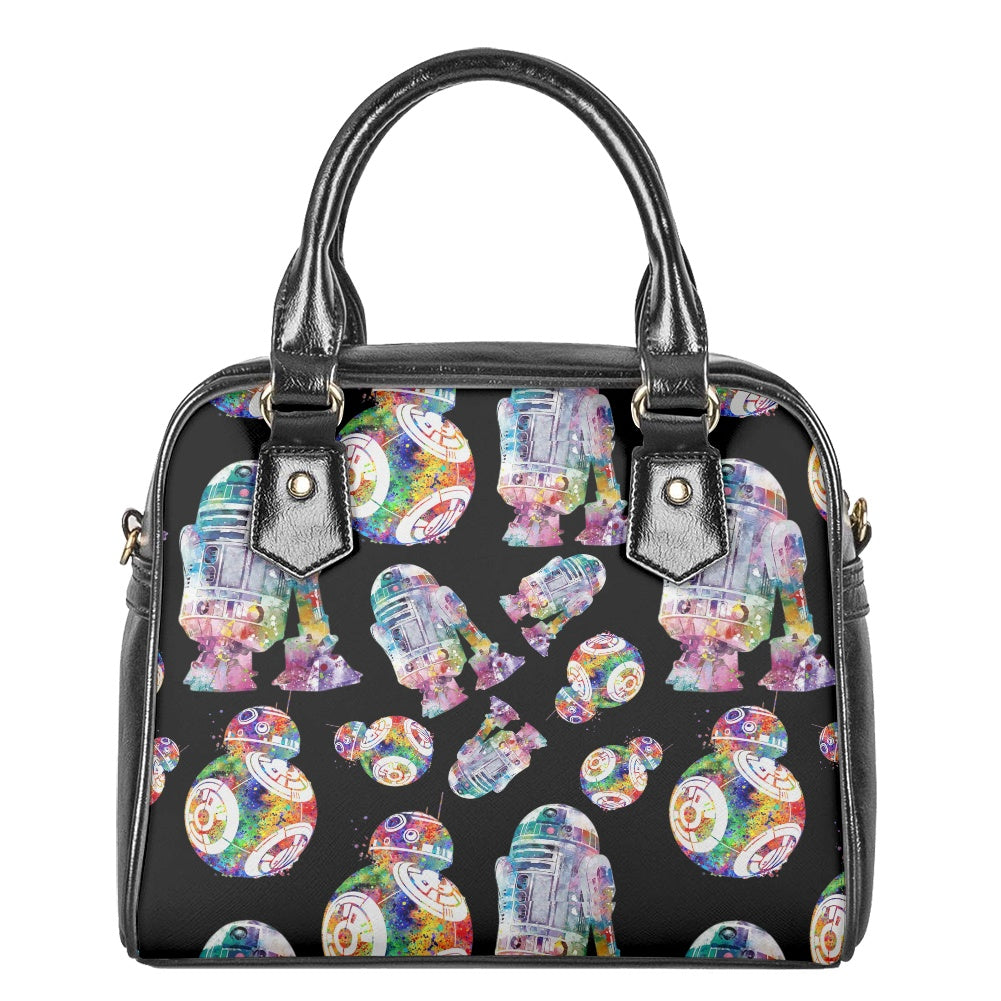 Rainbow Droids Bowler Bag