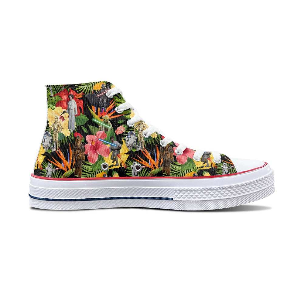 Tropical SW High Top Canvas Shoes