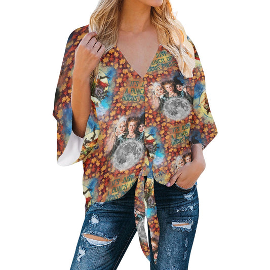 Make Me Sick Women‘s’ V-neck Streamers Blouse