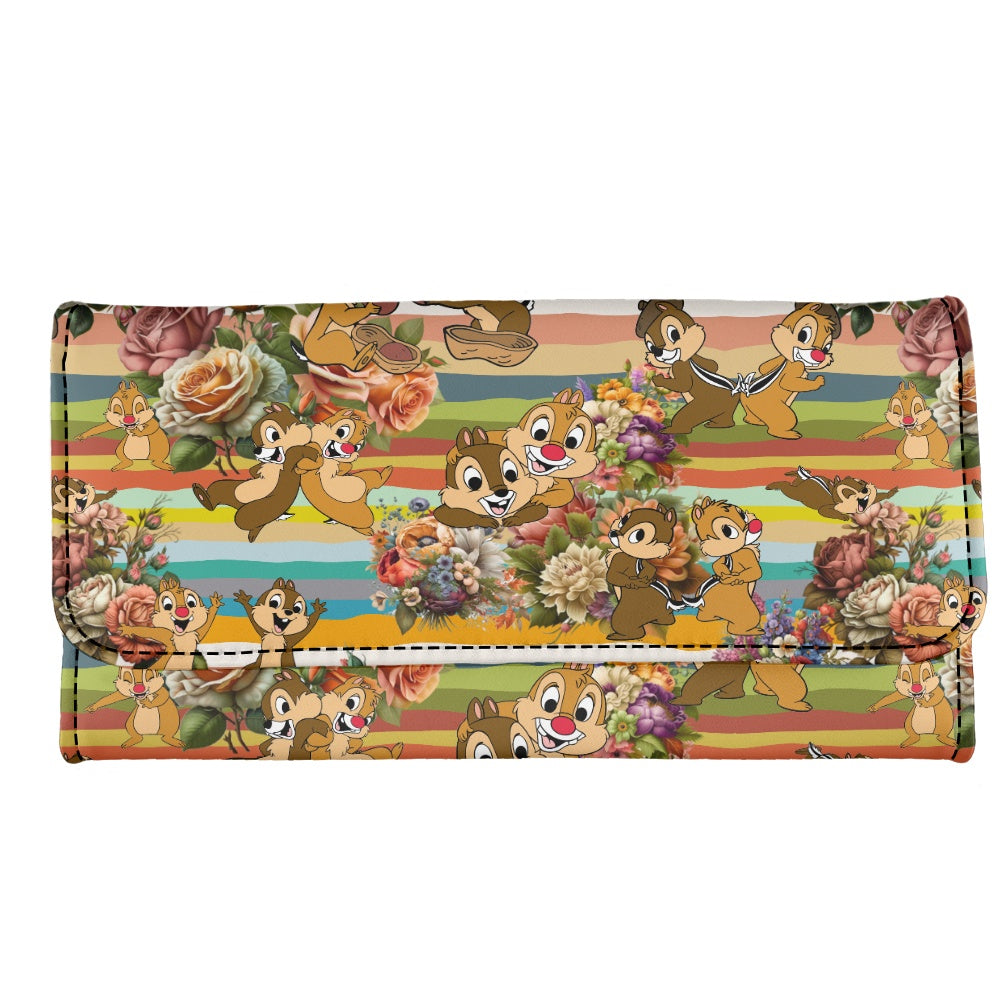 Chipmunks Long Folding Wallet