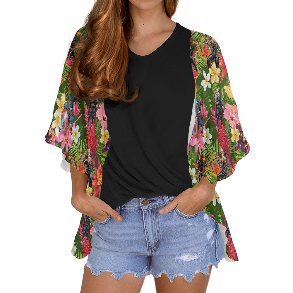 Tropical Male Villains Women's cardigan chiffon shirt