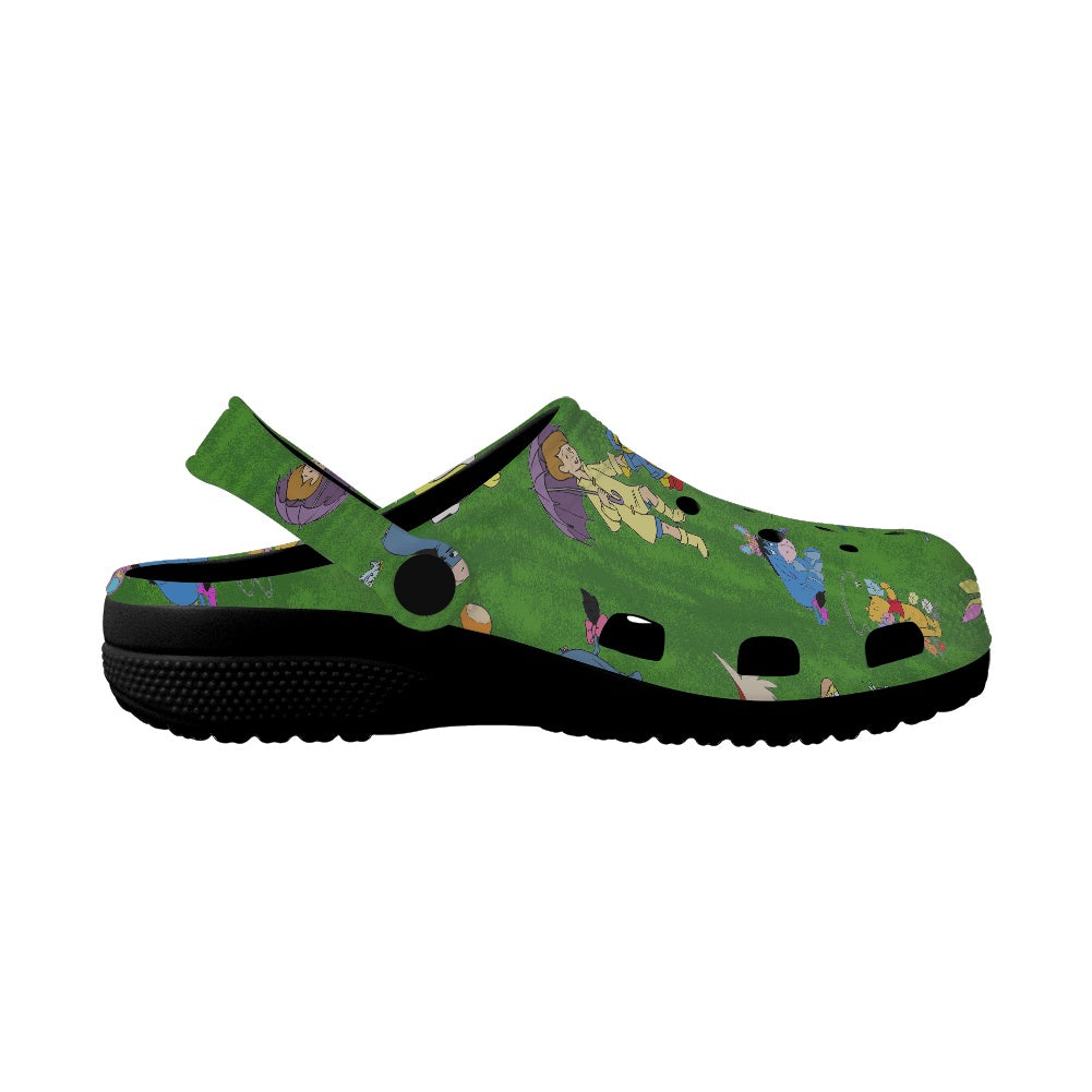 Spring Winnie Adult Crocs Black Sole