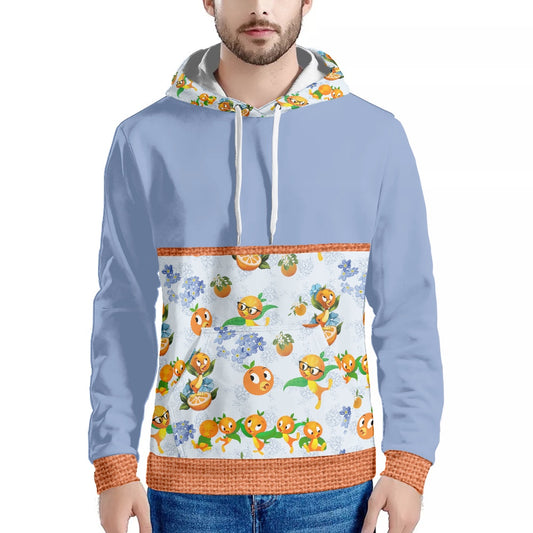 Classic Orange Bird Men's Hoodie