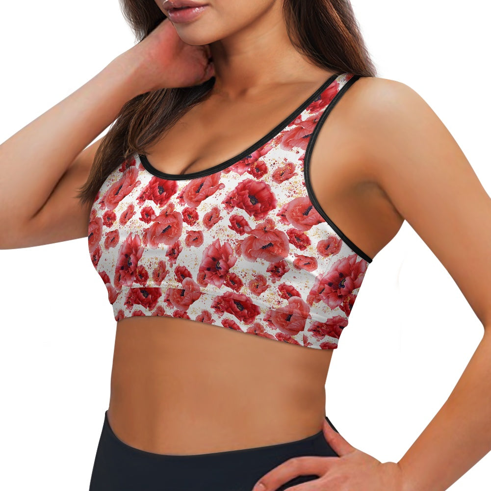 Poppies Women's Sports Vest