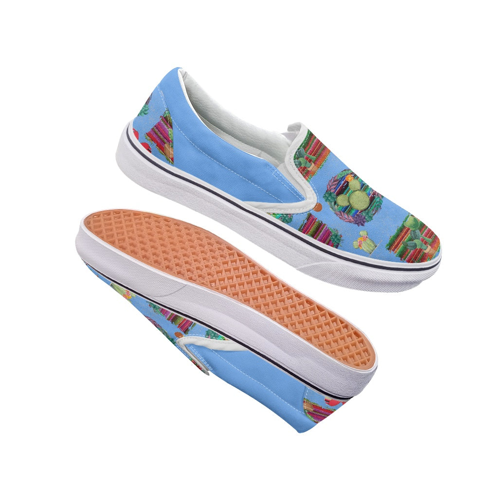 Mouse Cactus Pedal canvas shoes for Adult