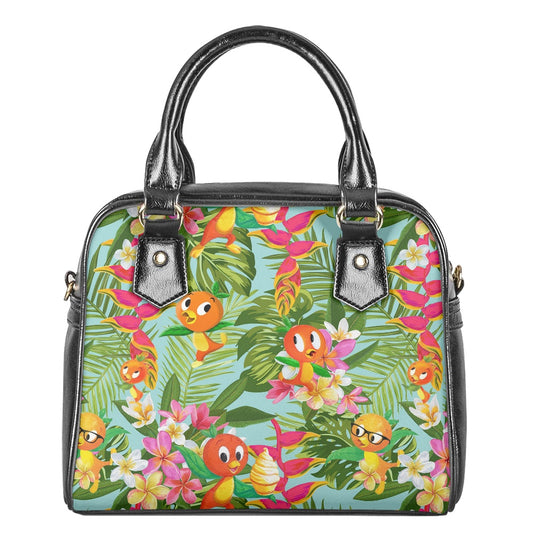 Tropical Orange Bird Bowler Bag