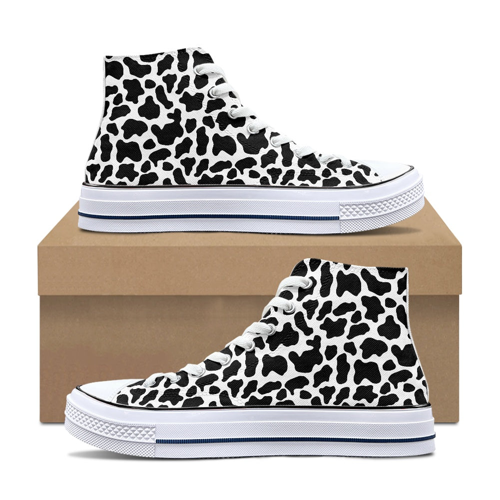 Cows High Top Canvas Shoes
