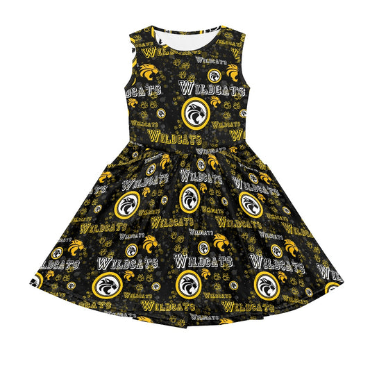 Wildcat Girl's dress with pockets