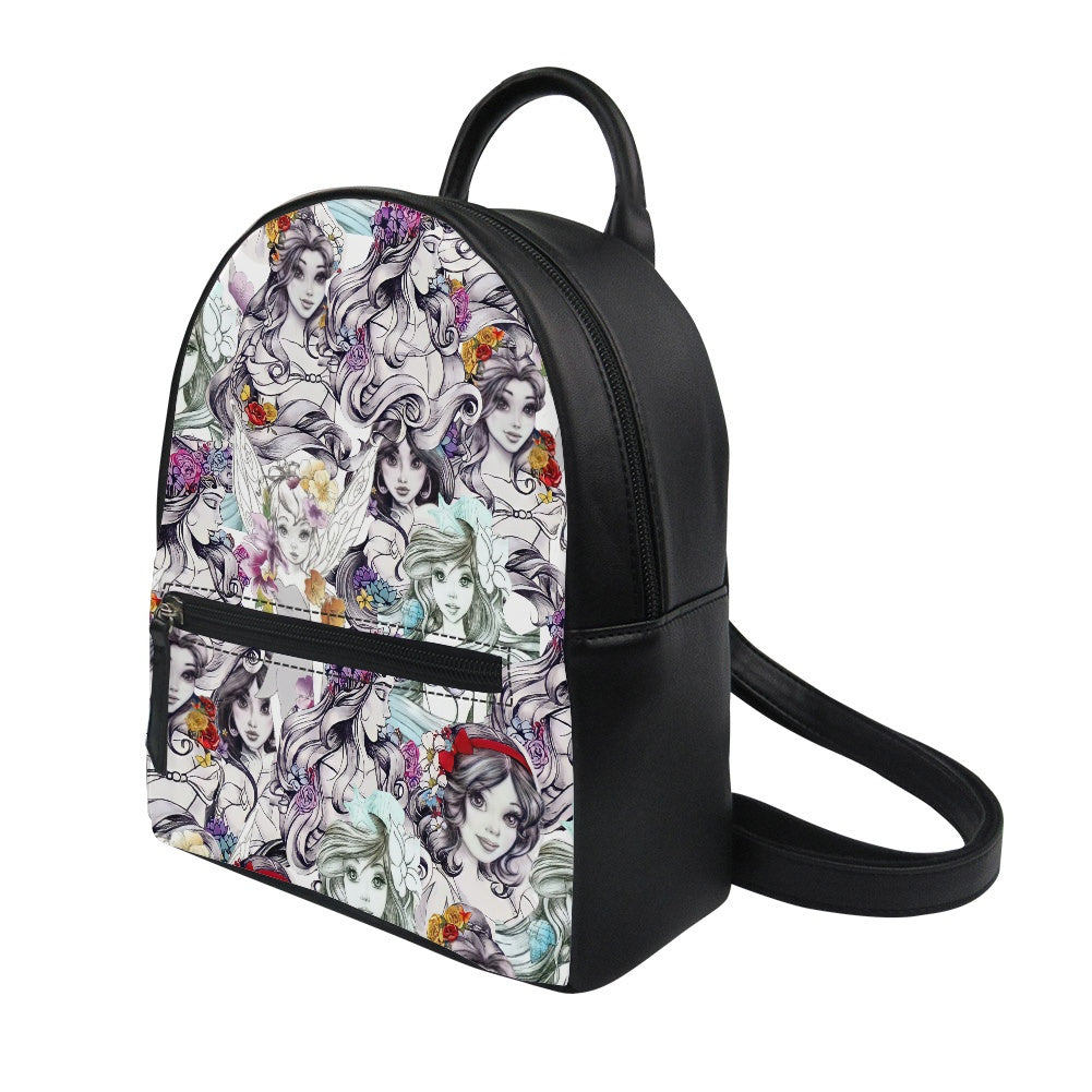 Floral Princess Small Backpack