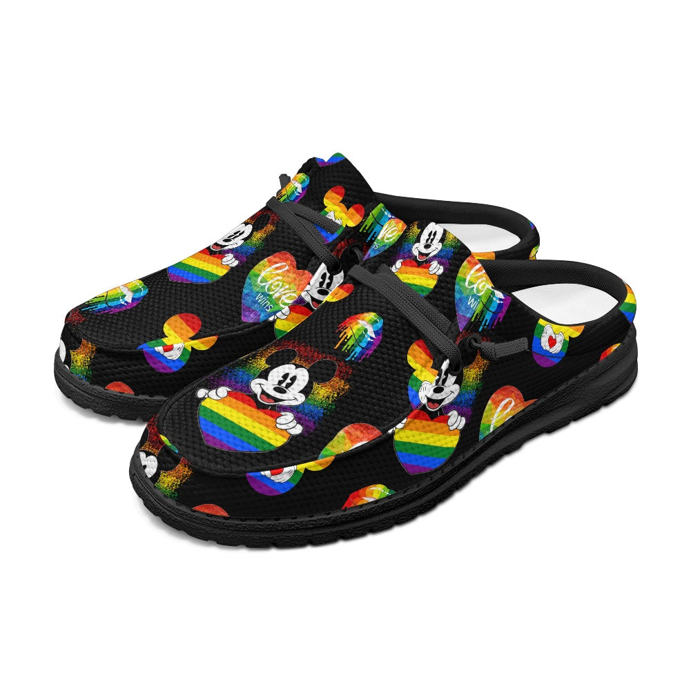 Mouse Pride MESH DUDE SHOES