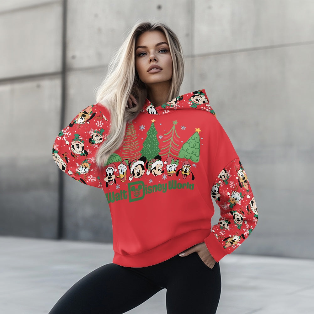 Christmas Friends Women's loose pullover sweatshirt