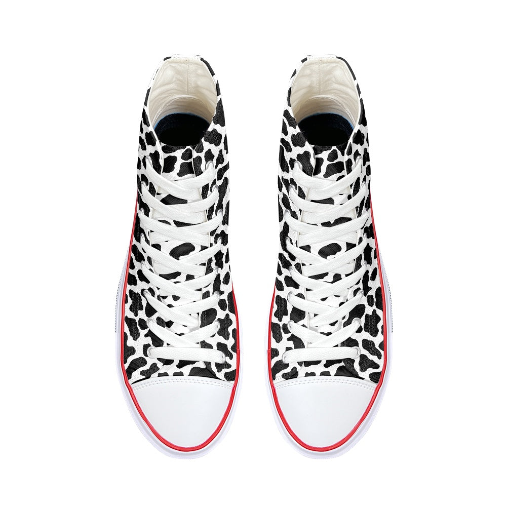 Cows High Top Canvas Shoes