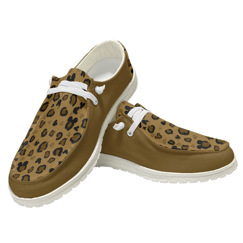 Cheetah Mouse Men's Lace Up Loafers