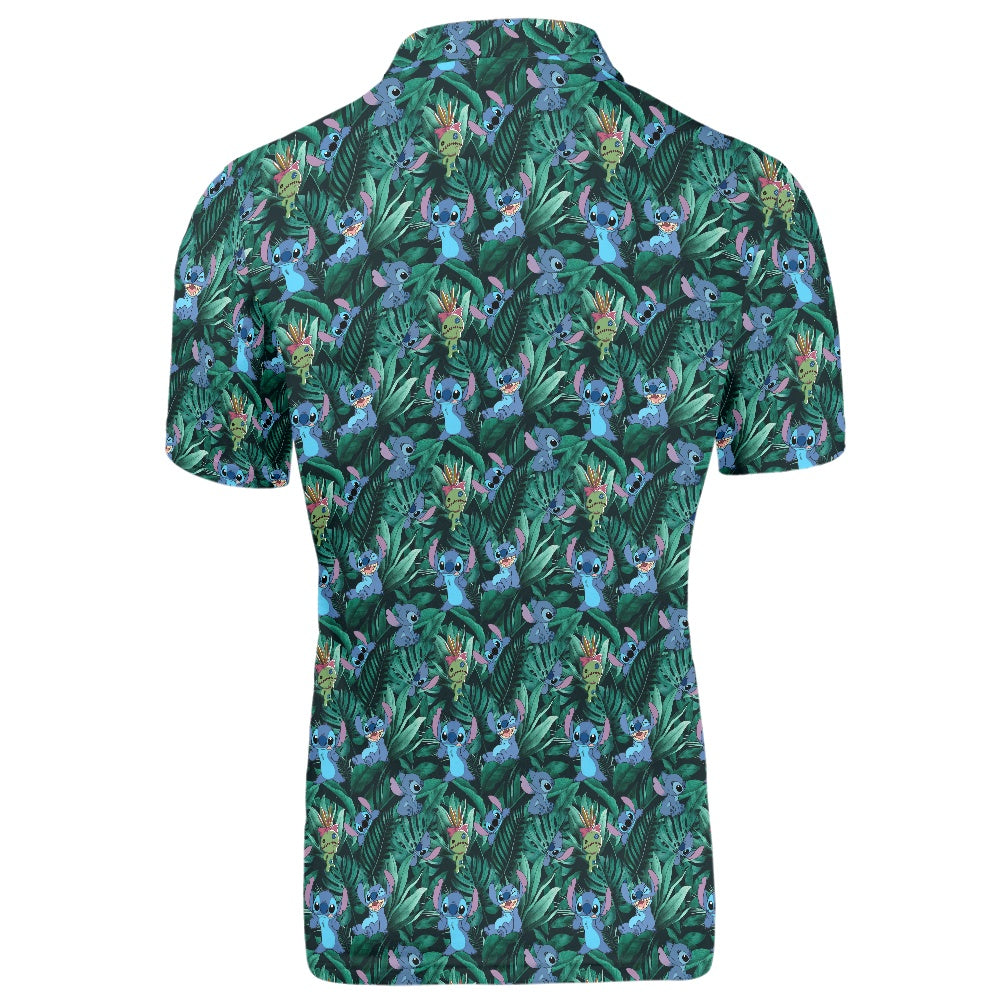 Tropical Alien Polo T-shirt