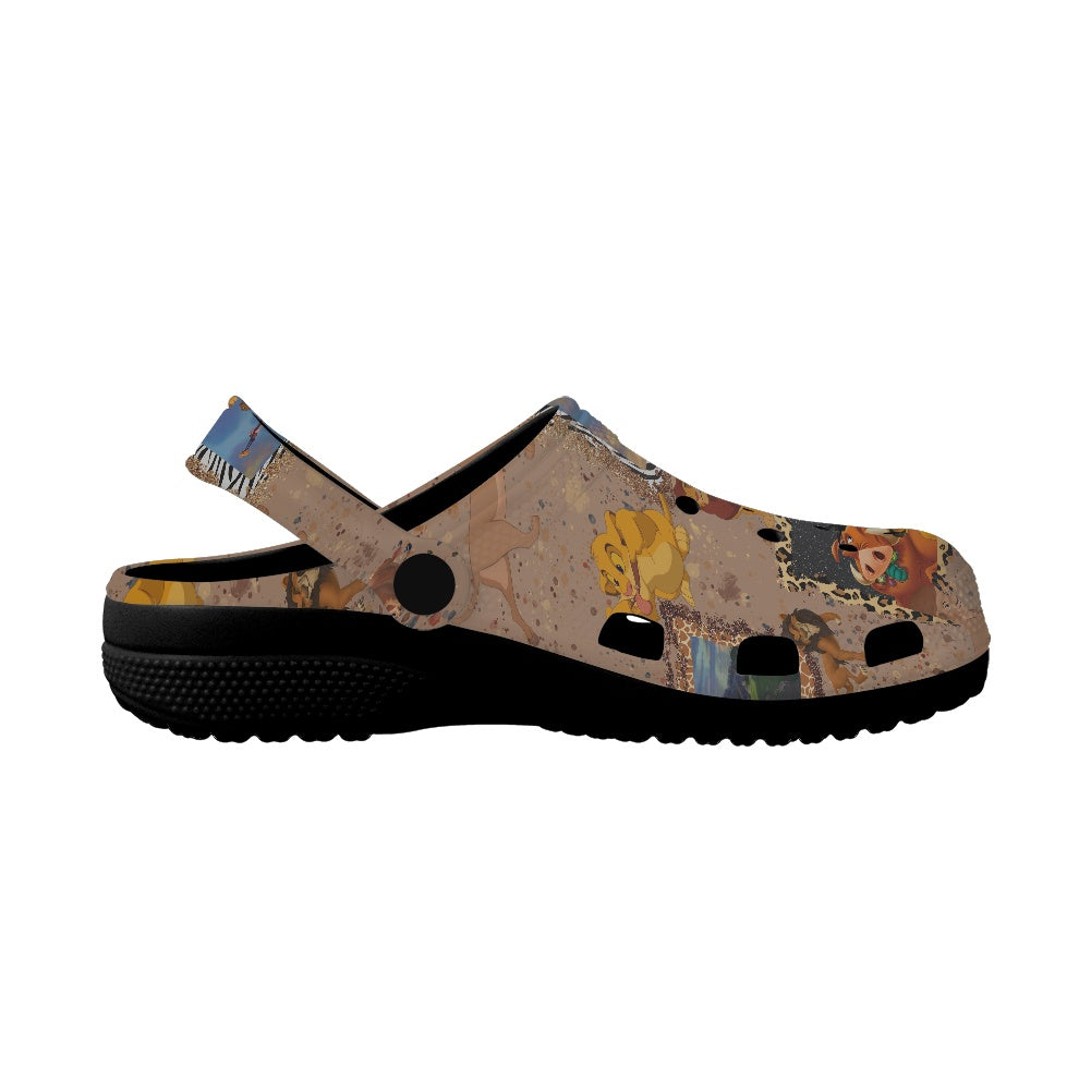 Pride Rock Crocs Black Sole