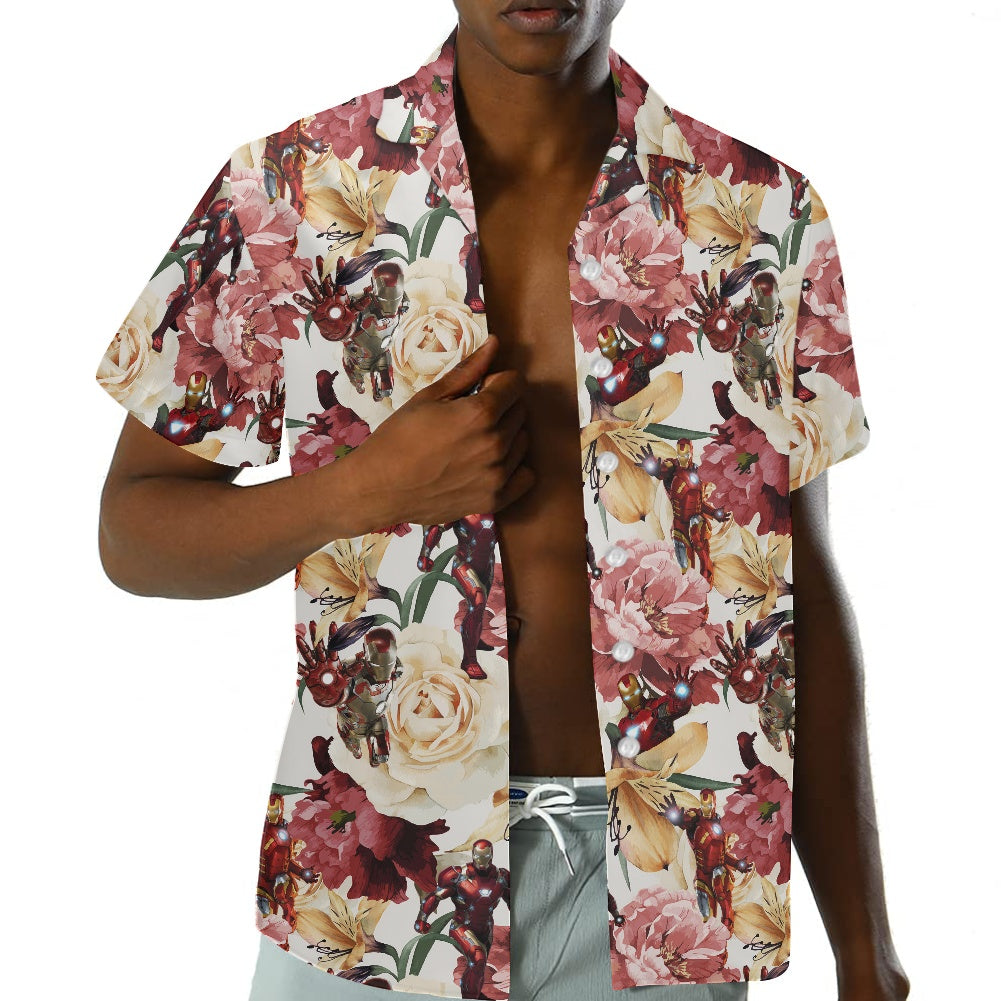 Floral Iron Hawaiian shirt