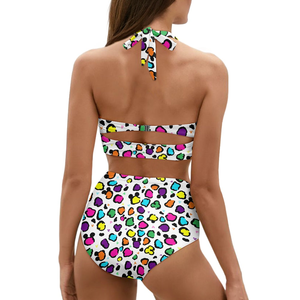 Neon Spots Two-piece Swimsuit