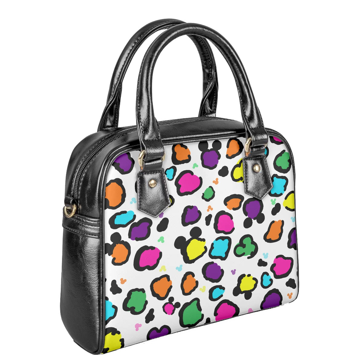 Neon Spots Bowler Bag