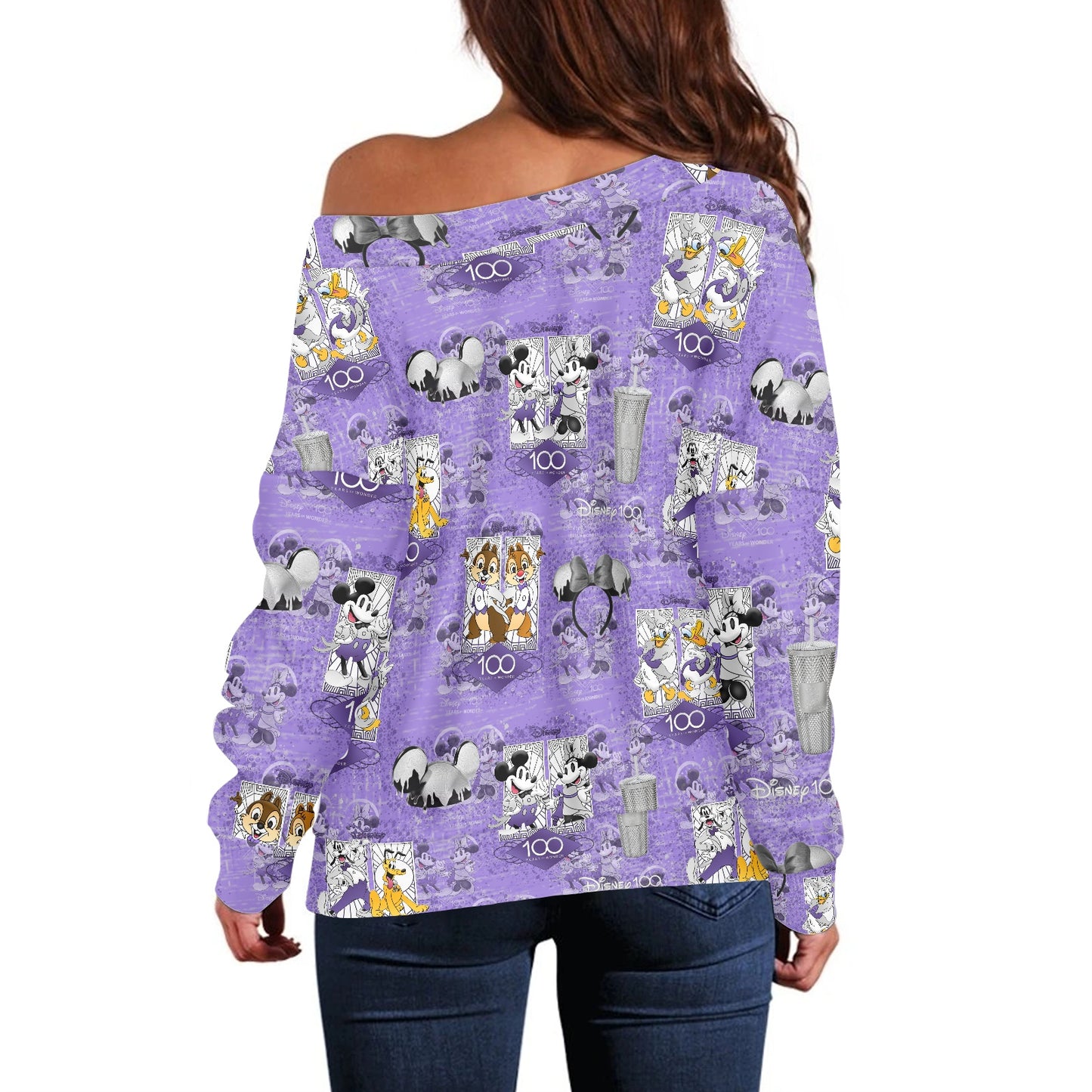 100th Celebration Women's one-shoulder top