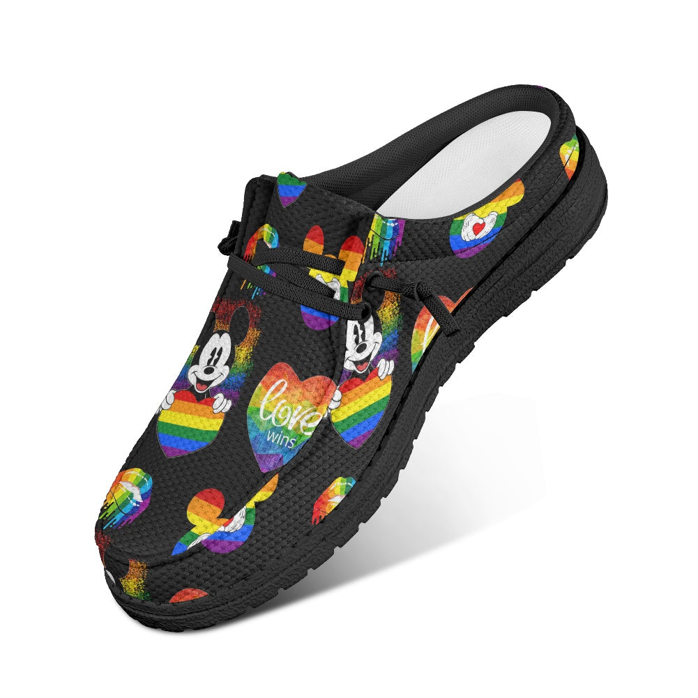 Mouse Pride MESH DUDE SHOES