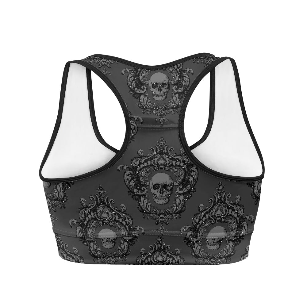 Skull Damask Women's Sports Vest