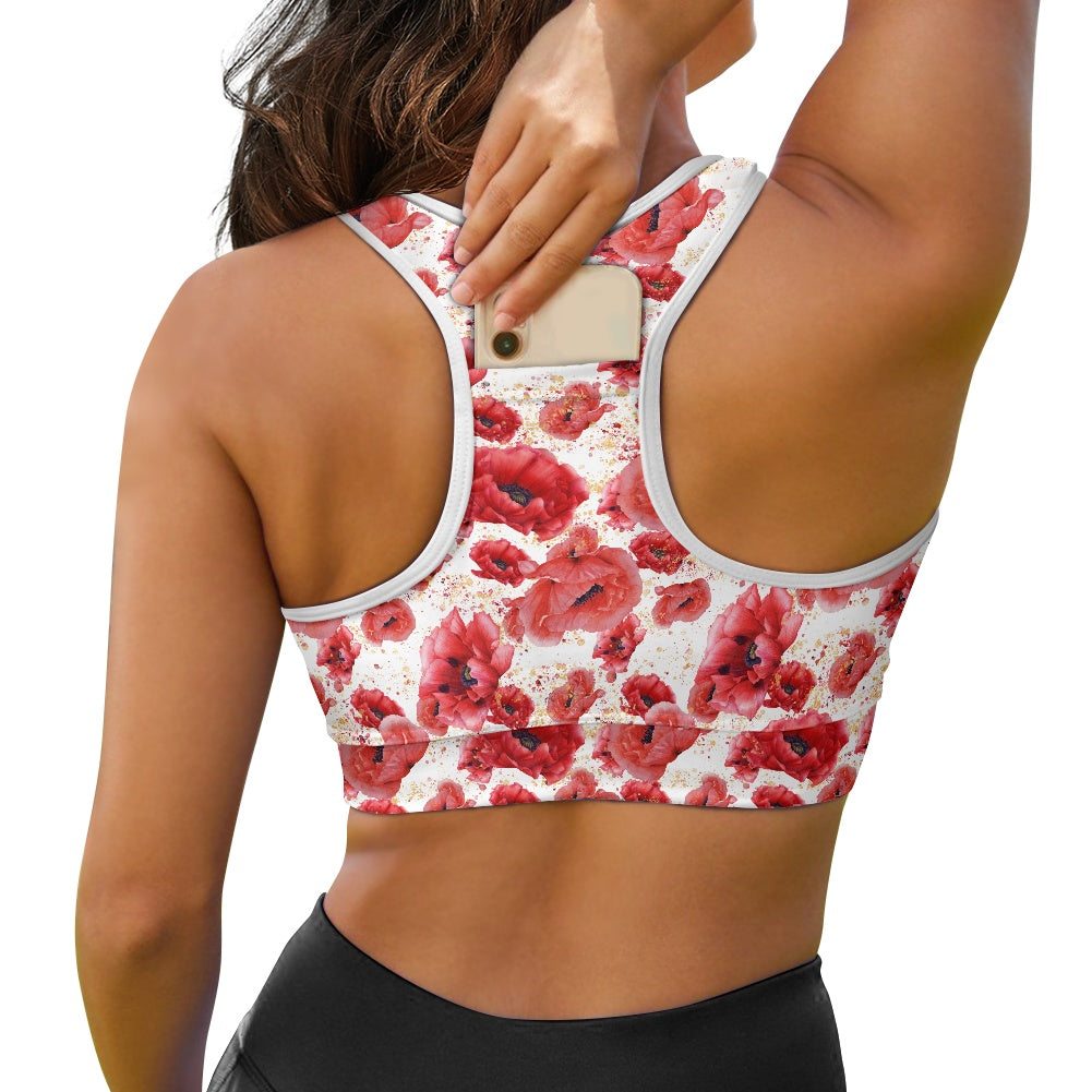Poppies Women's Sports Vest