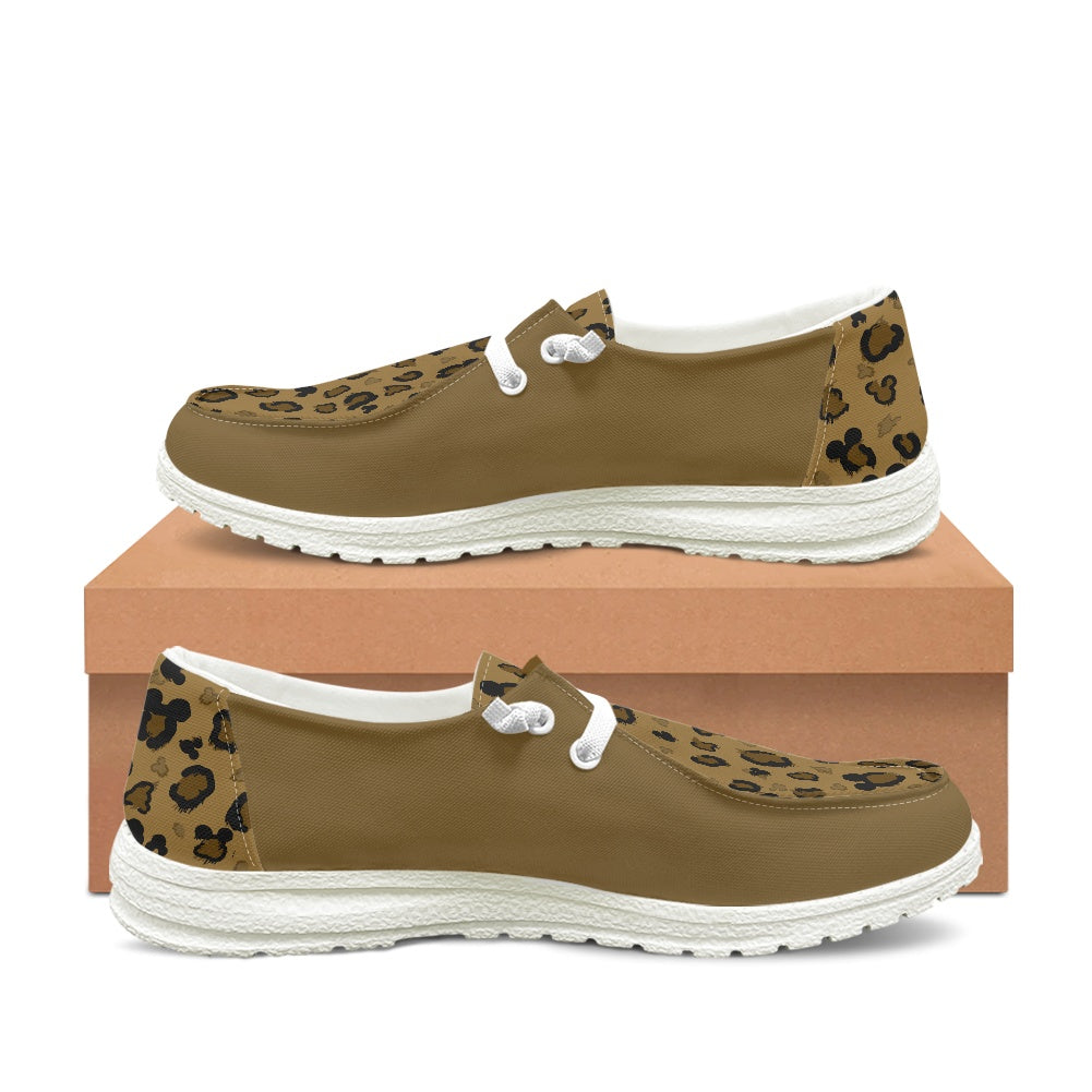 Cheetah Mouse Men's Lace Up Loafers