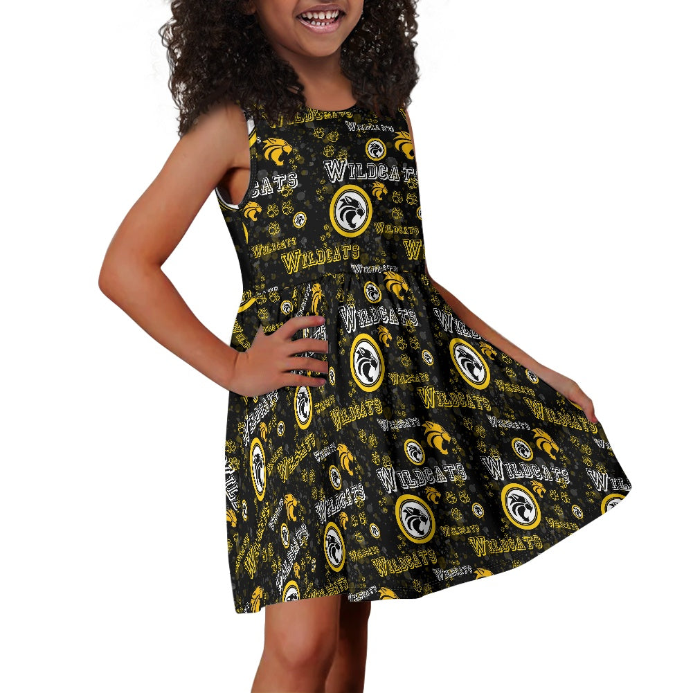 Wildcat Girl's dress with pockets