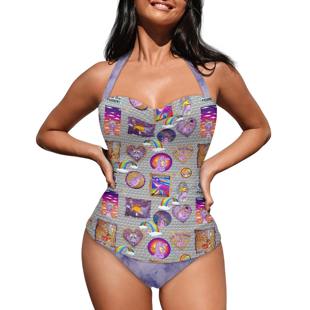 Purple Dragon Strappy one piece