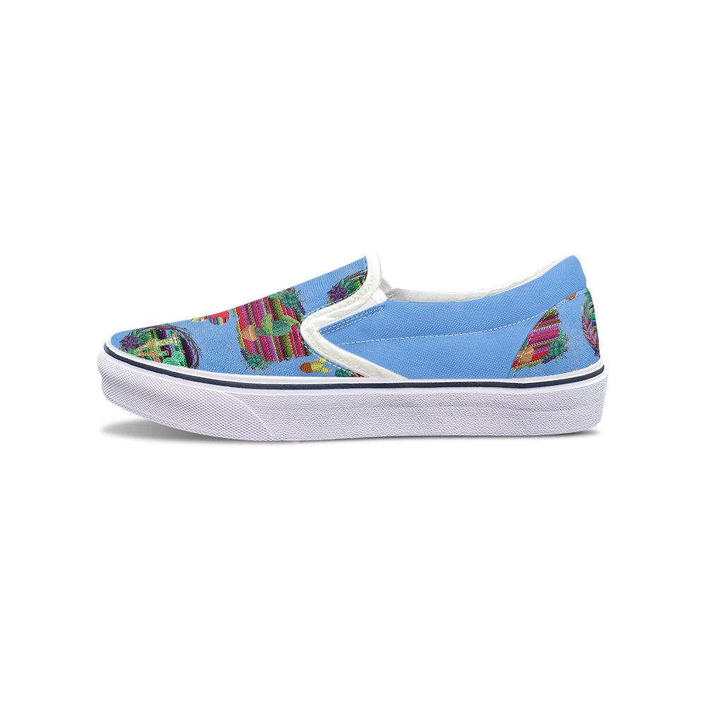 Mouse Cactus Pedal canvas shoes for Adult