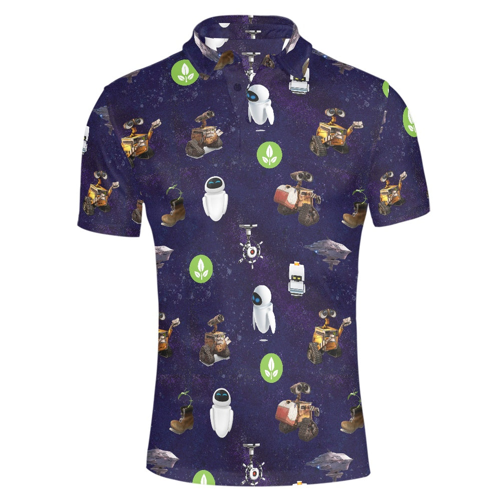 Space Robots Polo T-shirt