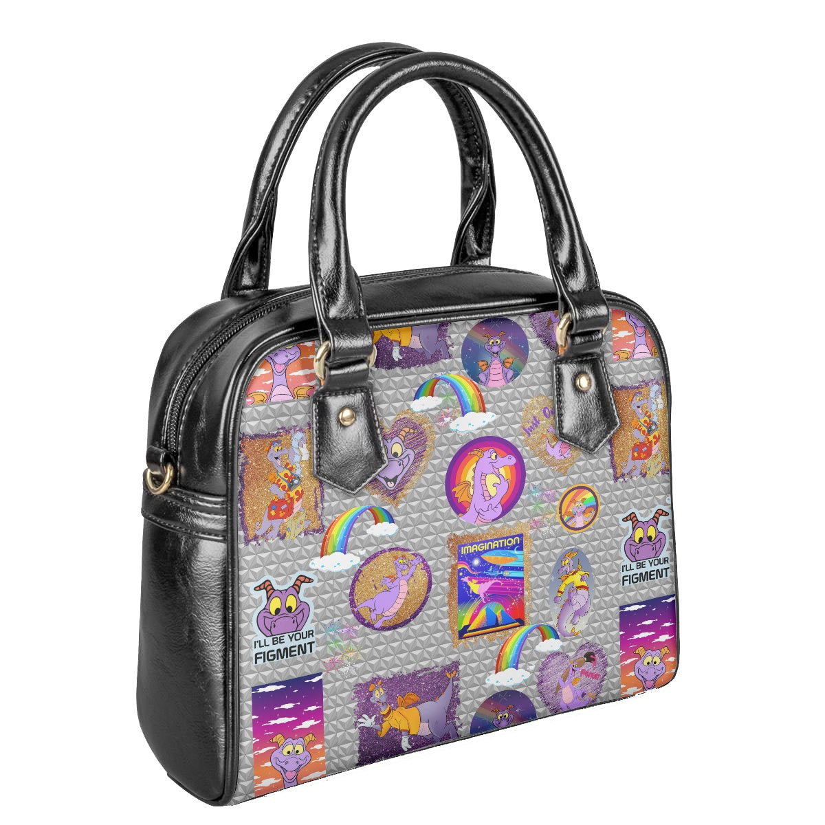 Purple Dragon Bowler Bag