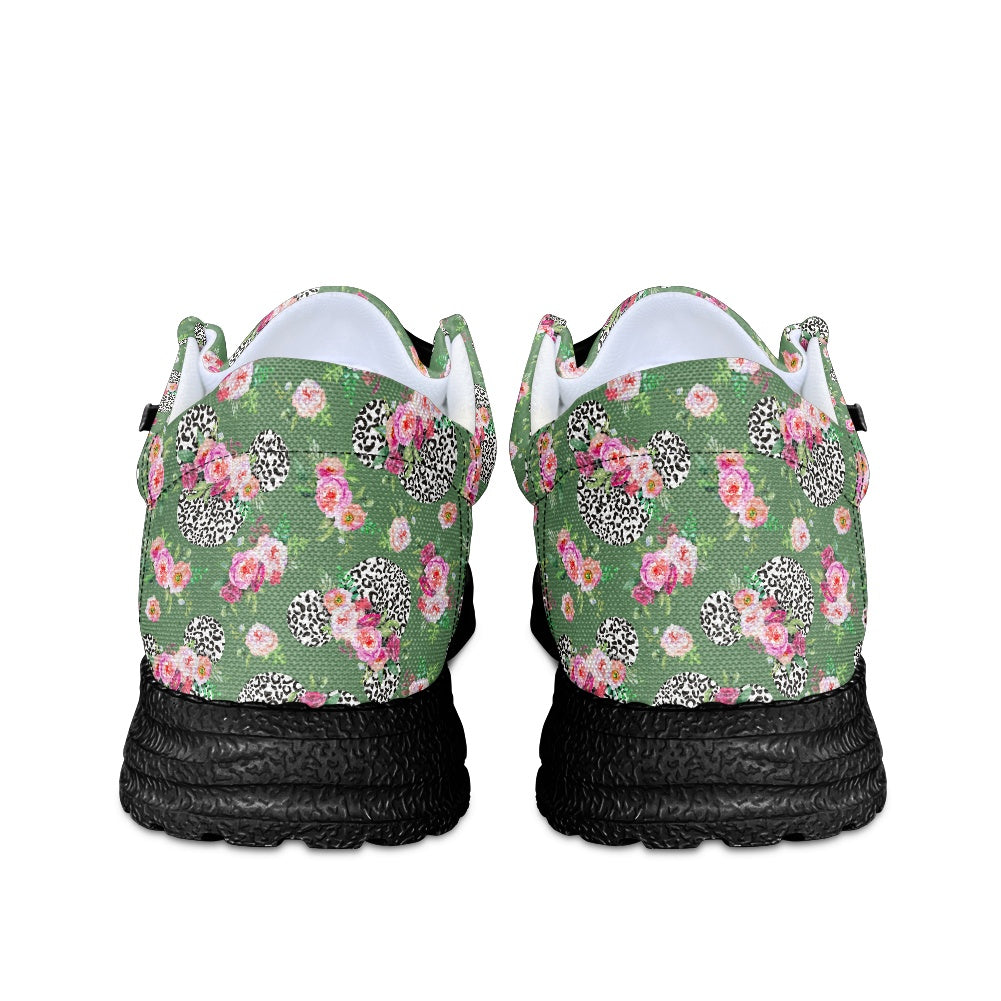 Floral Cheetah Green dude shoes