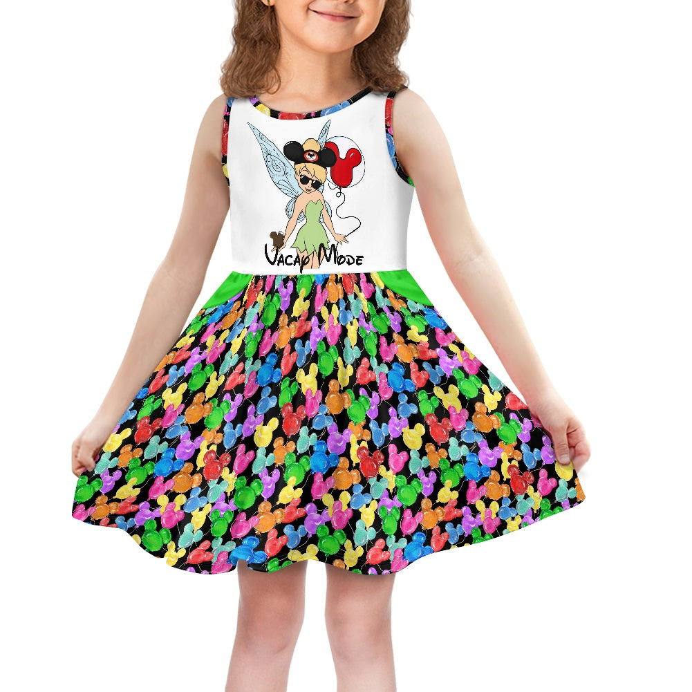 Mouse Balloons- Tink- Girl's dress with pockets