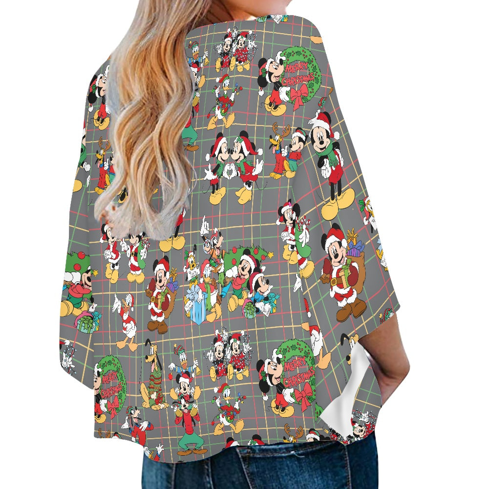 Christmas Buddies Women‘s’ V-neck Streamers Blouse