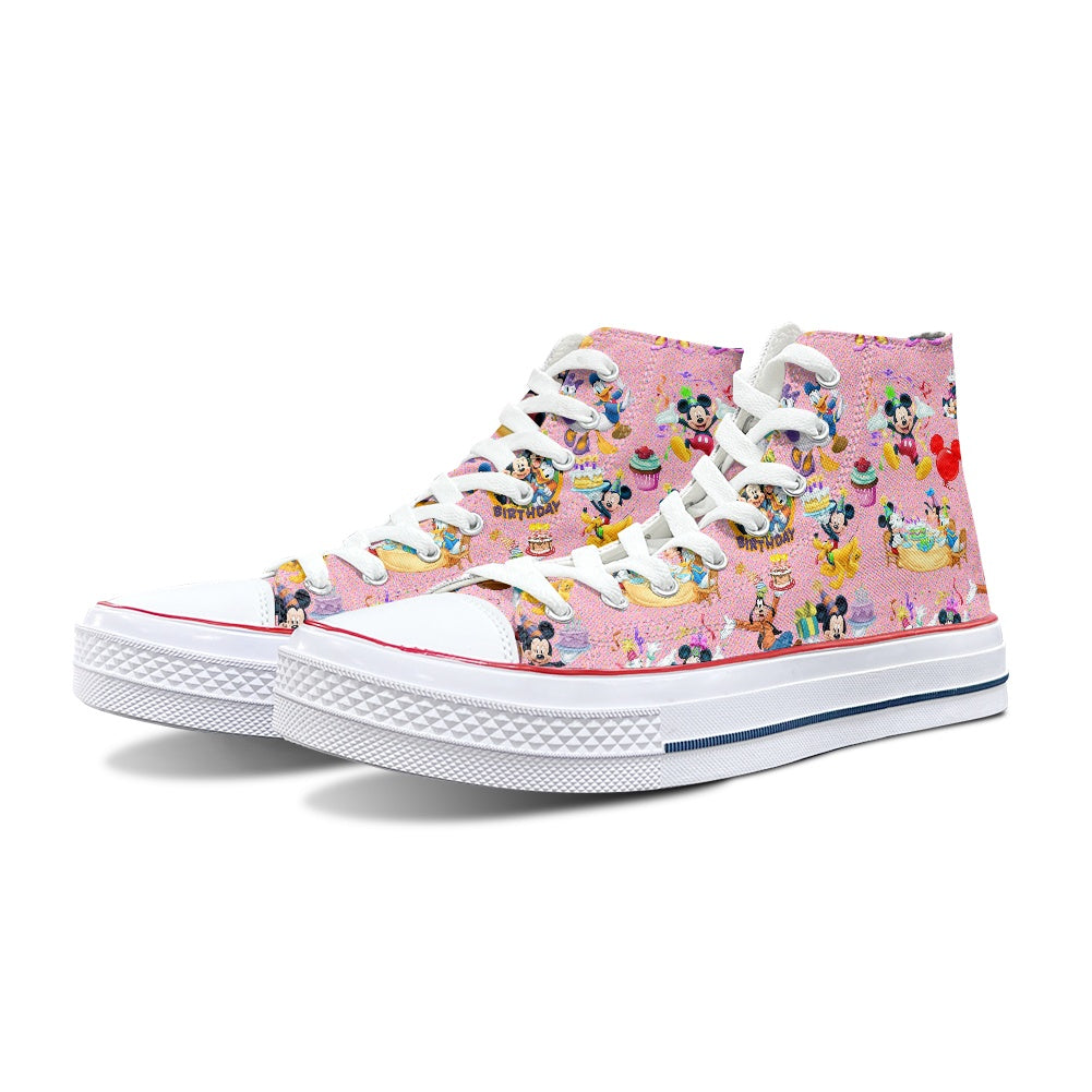 Birthday Pals High Top Canvas Shoes