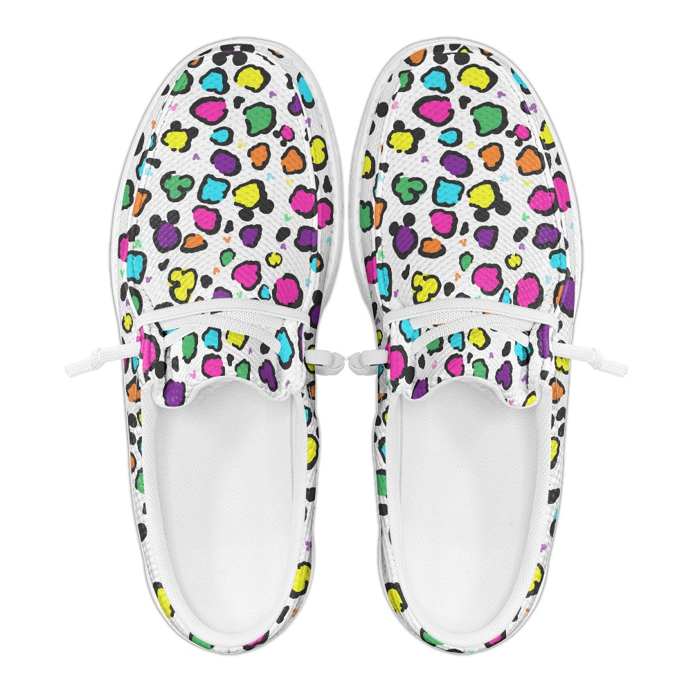 Neon Spots MESH DUDE SHOES