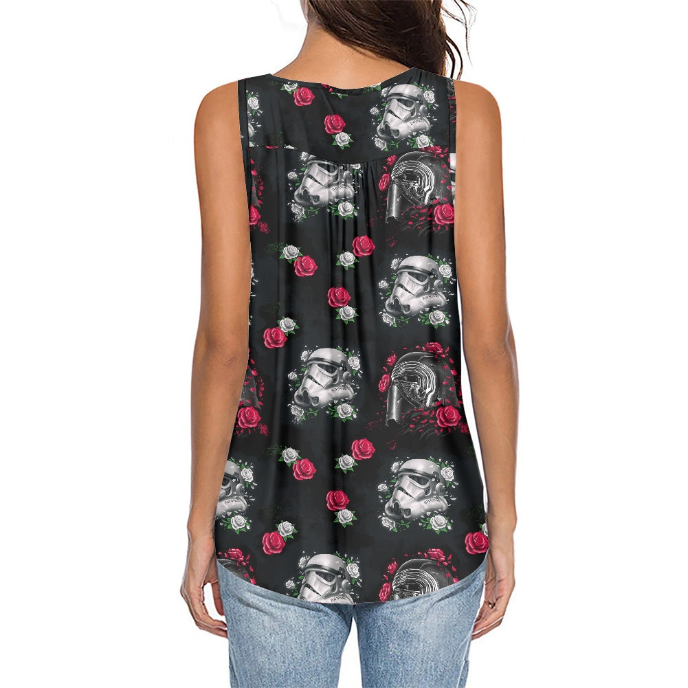 Kylo Trooper Women's Sleeveless V-Neck Top