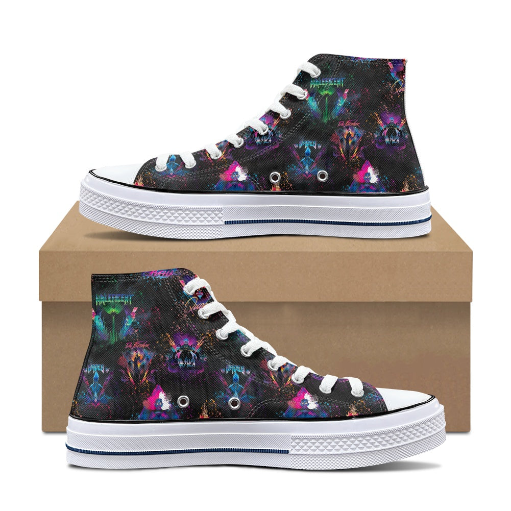 Evil Rocks High Top Canvas Shoes