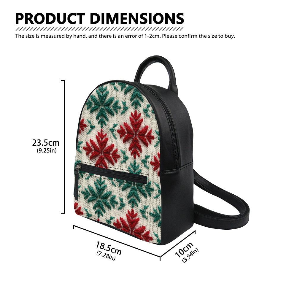 Christmas Knit Small Backpack