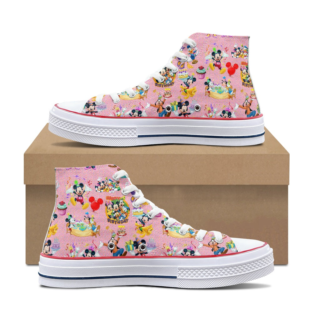 Birthday Pals High Top Canvas Shoes