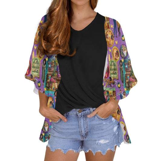 Magic Family Women's cardigan chiffon shirt