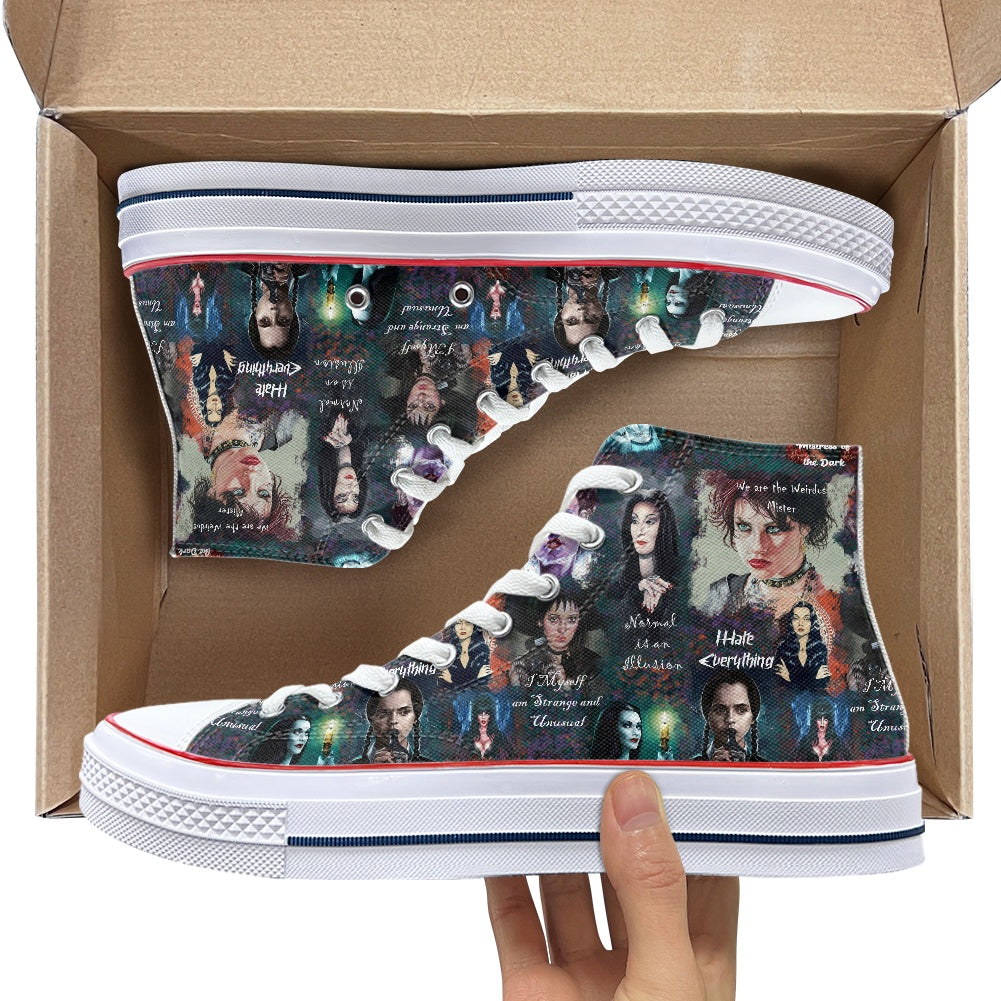 Spooky Babes High Top Canvas Shoes