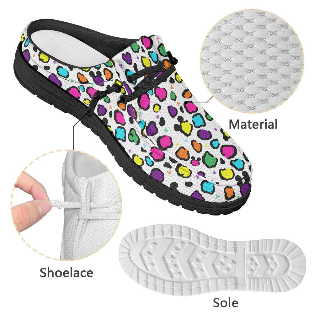 Neon Spots MESH DUDE SHOES