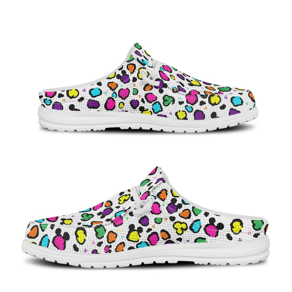 Neon Spots MESH DUDE SHOES