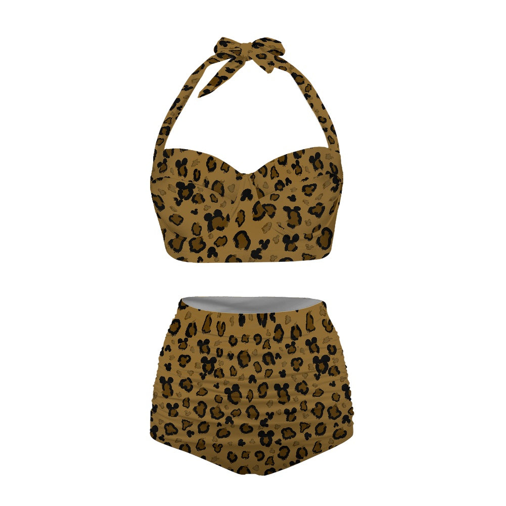 Cheetah Mouse Two-piece Swimsuit