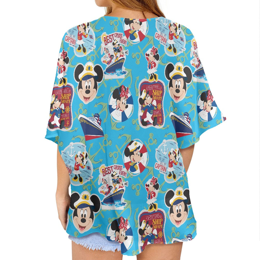 Cruise Mouse Women's cardigan chiffon shirt