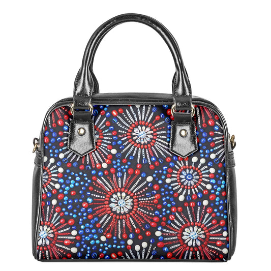 RWB Beaded Fireworks Bowler Bag